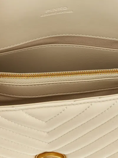 Pinko Mini Lady Love Puff Handbag In Neutral