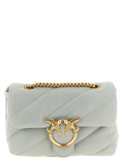 Pinko Mini Love Puff Crossbody Bag In Gray