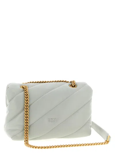 Pinko Mini Love Puff Crossbody Bag In Gray