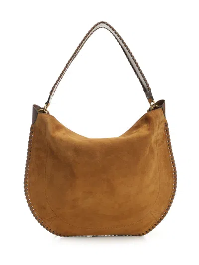 Isabel Marant Oskan Soft Folk-gz Shoulder Bags Brown In Brown