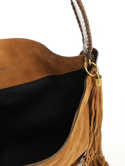 Isabel Marant Oskan Soft Folk-gz Shoulder Bags Brown In Brown