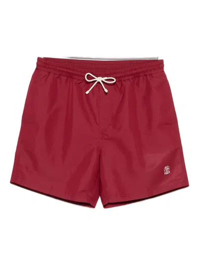 Brunello Cucinelli Comfortable Swim Shorts Featuring Pockets In Multi
