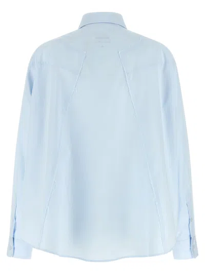 Mm6 Maison Margiela Poplin Shirt Shirt And Blouse Light Blue In Blue