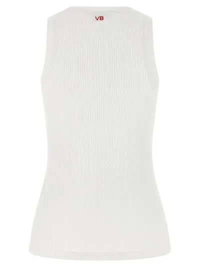 Victoria Beckham Rib Tank Tops White In White