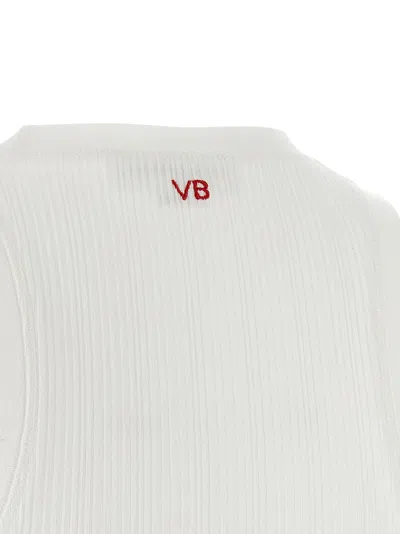 Victoria Beckham Rib Tank Tops White In White