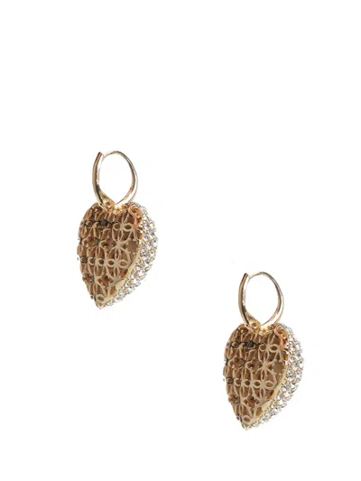 Valentino Royal Heart Earrings Jewelry Gold In Gold