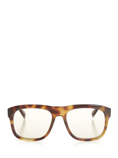 Saint Laurent Sl 558 Aviator Sun Glasses Brown In Brown