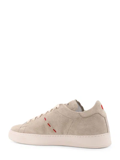 Kiton Ciro Paone Suede Sneakers In Neutral