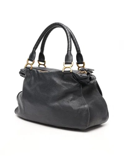 Chloé Large Marcie Shoulder Bag In Black