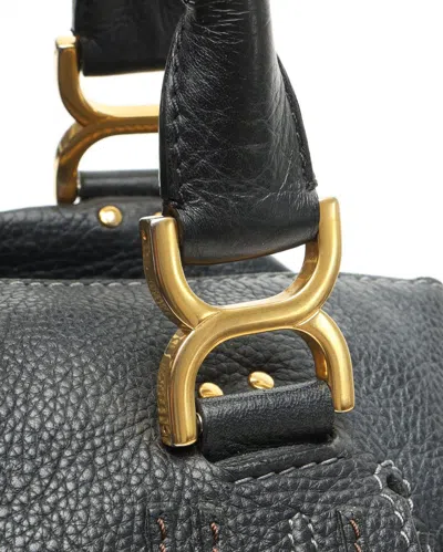 Chloé Large Marcie Shoulder Bag In Black