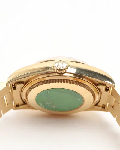 Rolex Day-date 36mm Very Rare Aventurine 1987 Full Set Watch In Gold