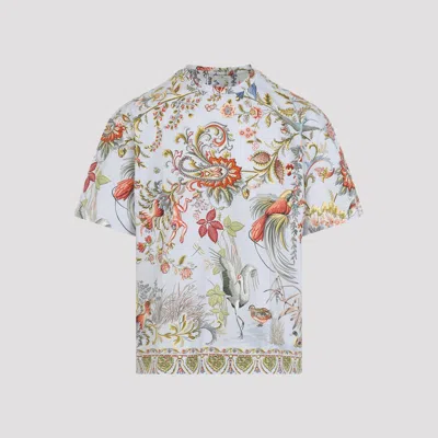 Etro T-shirts Blue In Multi