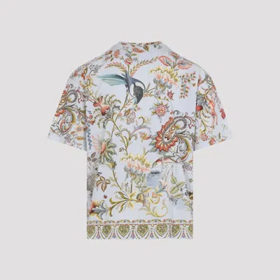 Etro T-shirts Blue In Multi