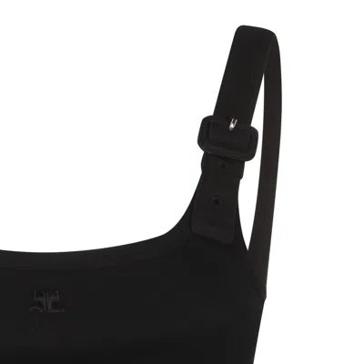 Courrèges Top Blacks And Greys In Black