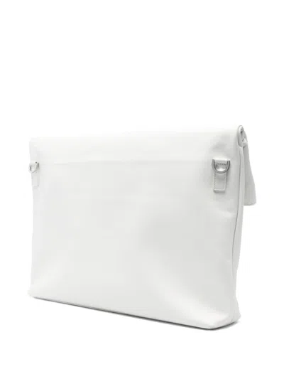 Herskind Foldover Leather Shoulder Bag In White
