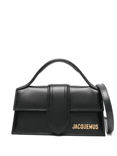 Jacquemus Le Bambino Leather Tote Bag In Black