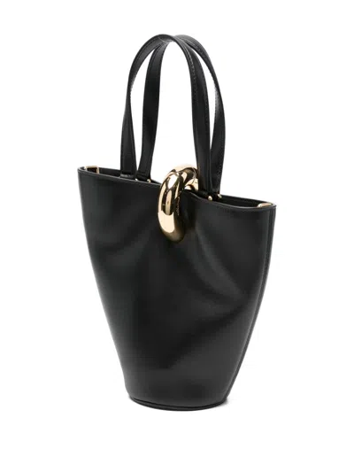 Jacquemus Le Petit Bambola Leather Bucket Bag In Black