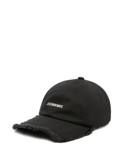 Jacquemus La Casquette Artichaut Baseball Cap In Black