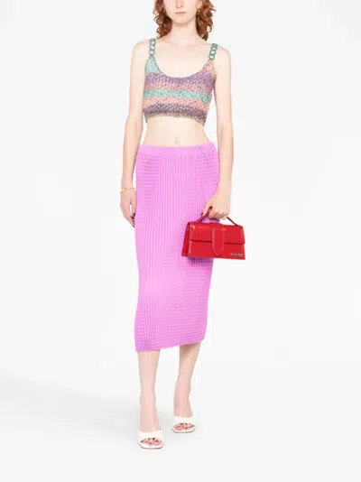 Jacquemus Le Bambino Leather Handbag In Red