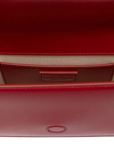 Jacquemus Le Bambino Long Leather Shoulder Bag In Red
