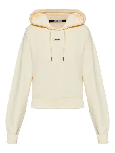Jacquemus Le Hoodie Gros Grain In Neutral