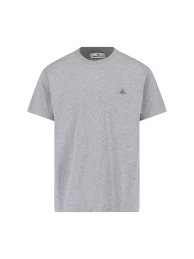 Vivienne Westwood Orb T-shirt In Gray
