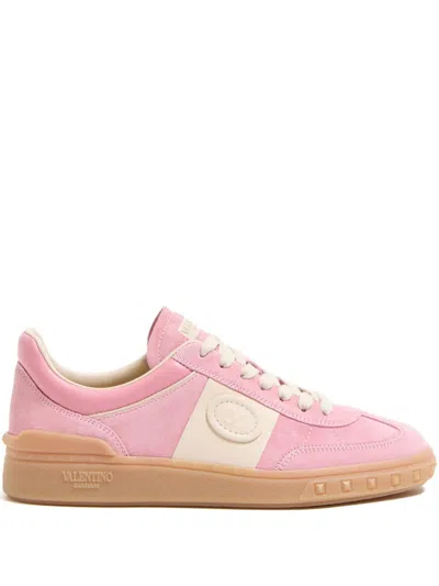 Valentino Garavani Sneakers Upvillage In Pelle Scamosciata Multicolor Donna In Neutral