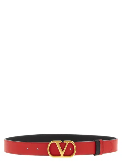 Valentino Garavani Reversible Belt Belts Multicolor In Black