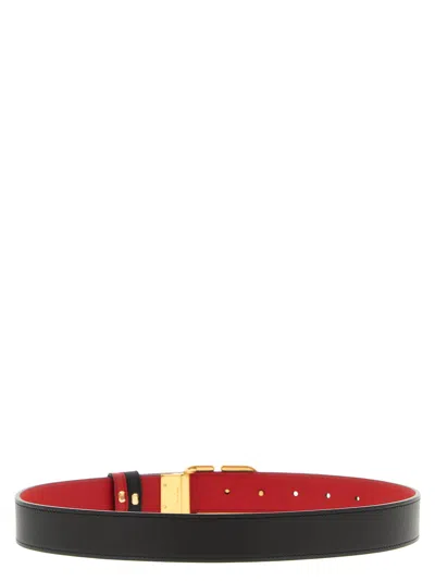 Valentino Garavani Reversible Belt Belts Multicolor In Black