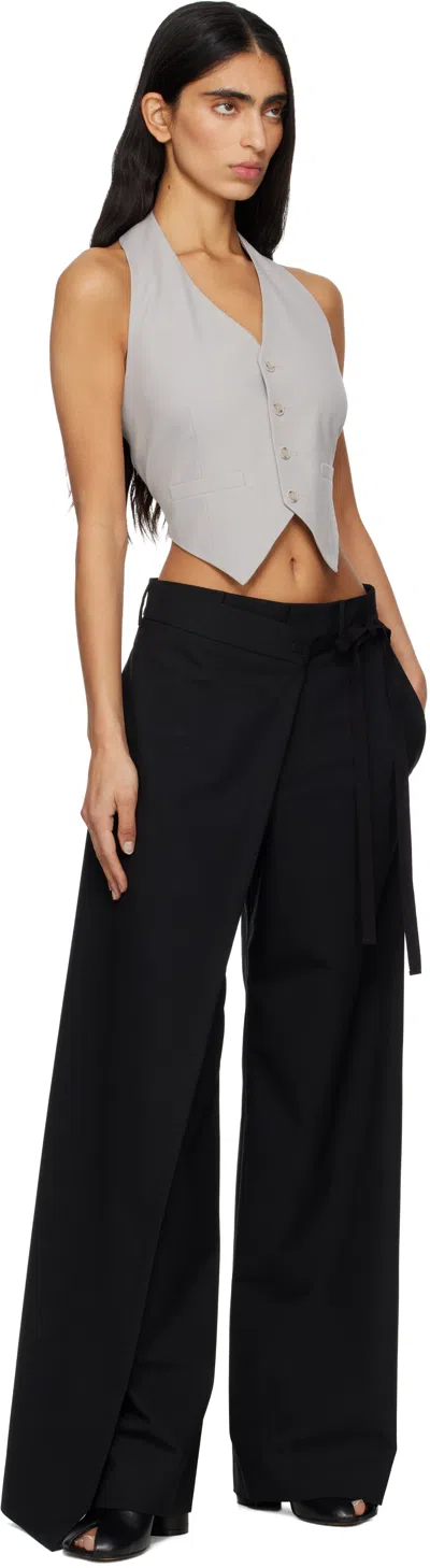 Mm6 Maison Margiela Gray Light Wool Blend Vest In Gray