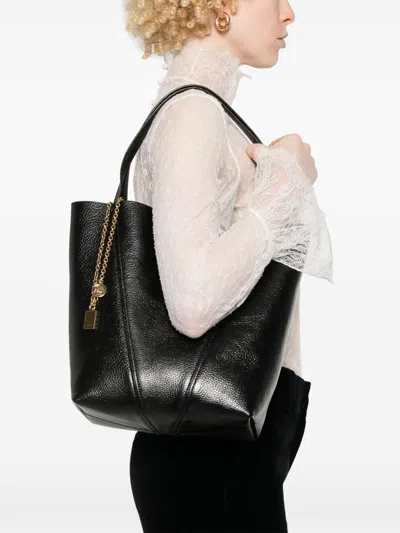Chloé Borsa Shopping Spin Piccola In Pelle Nera Donna In Black