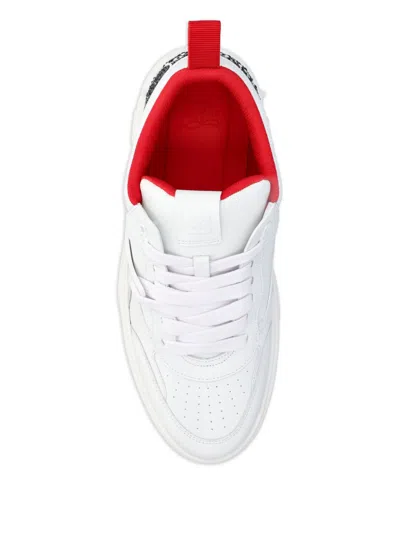 Christian Louboutin Astroloubi Fun Strass Low-top Sneakers In White