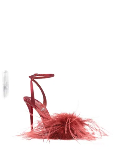 Christian Louboutin Women Miss Z Plumes Sandals In Multi