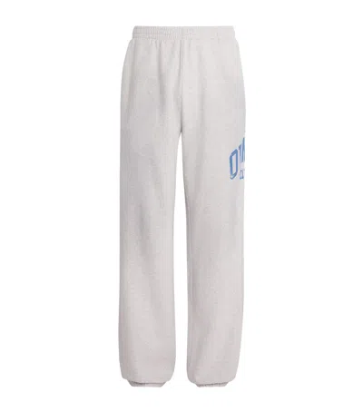 Represent Cotton Owners Club Wide-leg Sweatpants In Gray