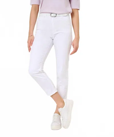 Brax Mary S Ultralight Five Pocket Pant In White In White