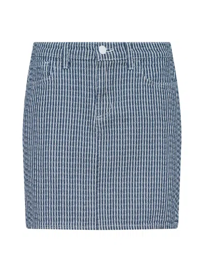 L'agence Jolene Mini Skirt In Blue