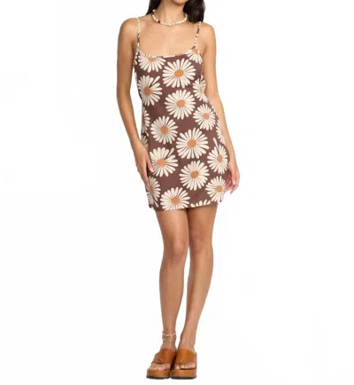 Billabong Beach Haze Body-con Minidress In Brown