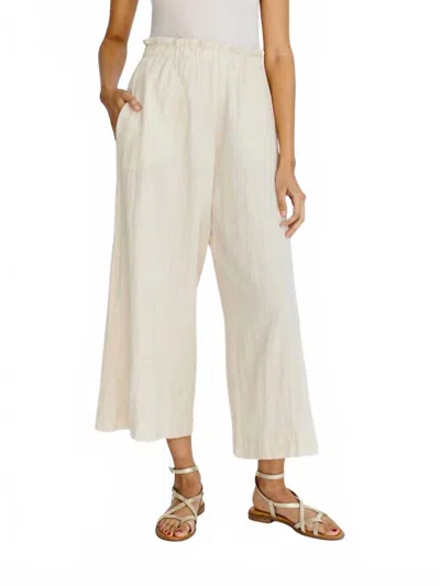 Mirth Wide Leg Pant In Oatmeal In White