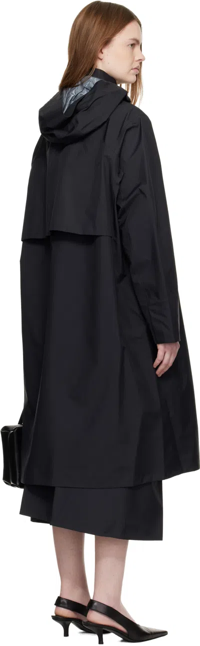 Veilance Black Ifora Coat In Black