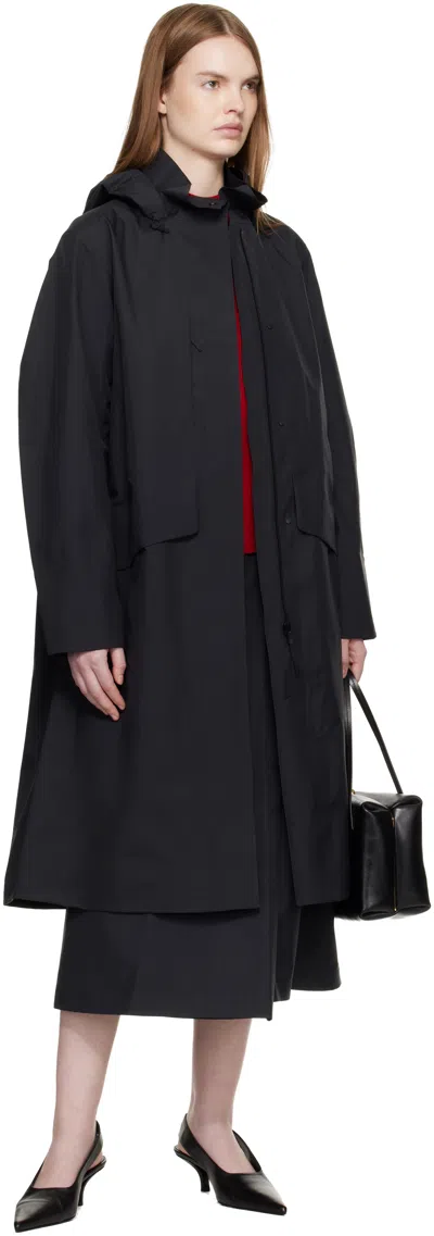 Veilance Black Ifora Coat In Black