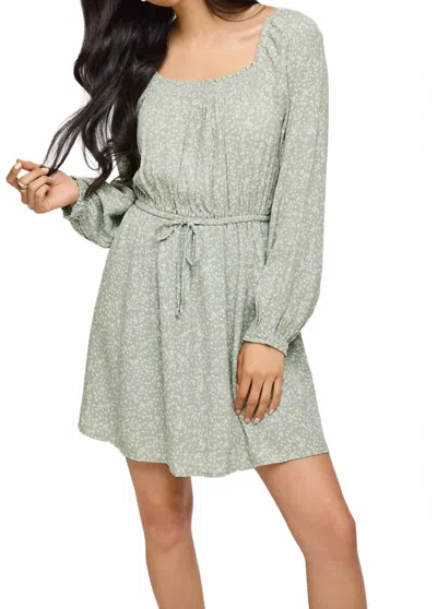 Gentle Fawn Women's Sutton Mini Dress In Green Print In Green