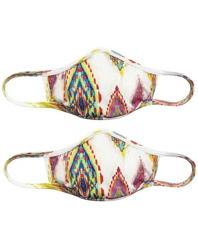Pq Swim Set Of 2 Cloth Face Masks In Multi