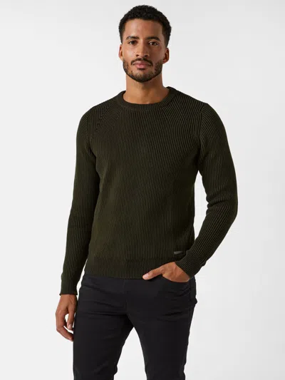 Guess Factory Christopher Crewneck Sweater In Green