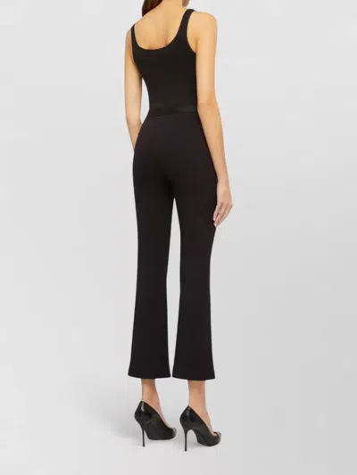 Wolford Modern Flared Jersey Trousers In Brown
