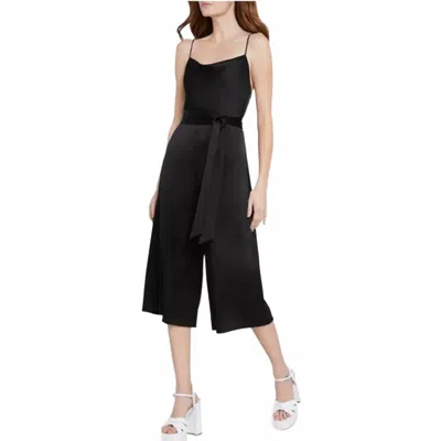 Alice And Olivia Harmon Gaucho Wide Leg Jumpsuit In Black In Black
