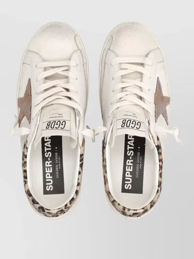 Golden Goose Superstar Sneakers Pony And Leopard Detail In Multi