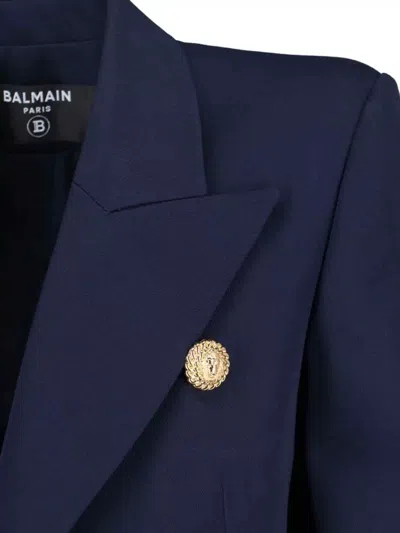 Balmain Jacket  Woman Color Marine In Blue