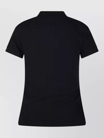 Ralph Lauren Short Sleeve Polo Shirt Straight Fit Collar In Black