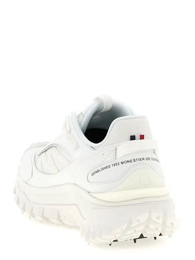 Moncler White Fabric Trailgrip Gtx Sneakers In White