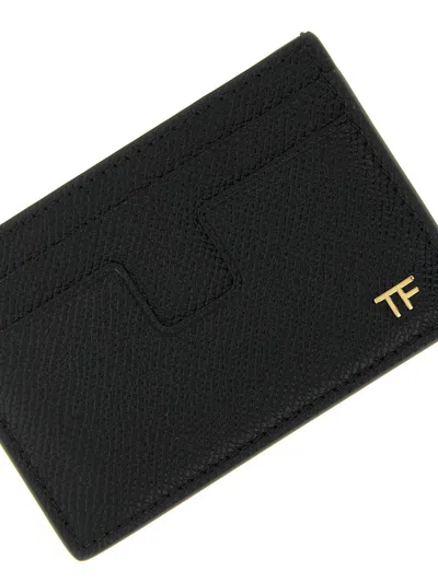 Tom Ford Logo Card Holder Wallets And Card Holders Black